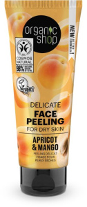 Organic Shop Delicate Face Peeling For Dry Skin Apricot & Mango (75mL)