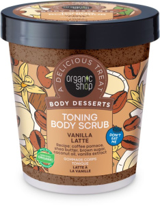 Organic Shop Body Desserts Toning Scrub Vanilla Latte (450mL)