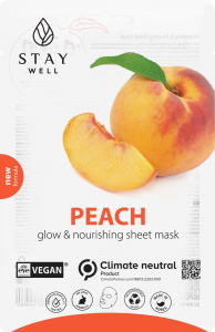 STAY Well Vegan Sheet Mask Peach (20g)