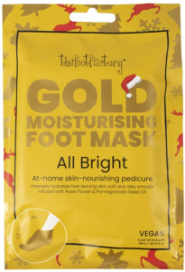 The Foot Factory Moisturising Foot Socks Gold (1pc)