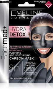 Eveline Cosmetics Facemed+ Hydra Detox Purifying & Moisturising Carbon Mask (2x5mL)