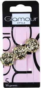 Glamour Hair Clip With Gold Rings