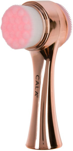 Cala Dual-Action Facial Cleansing Brush Rose Gold & Pink