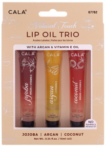 Cala Lip Oil Trio Jojoba, Argan & Coconut (3x10mL)