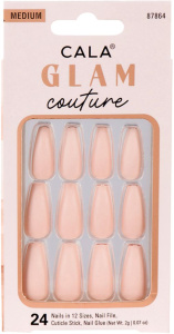 Cala Press On Nails Glam Couture Matte Nude