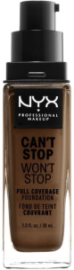 NYX Professional Makeup Can't Stop Won't Full Coverage Foundation (30mL) Cocoa