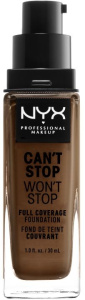 NYX Professional Makeup Can't Stop Won't Full Coverage Foundation (30mL) Mocha
