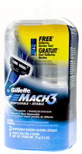 Gillette Mach 3 Disposable + Free Series Gel