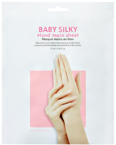 Holika Pehmentävä Käsinaamio Baby Silky Hand Mask Sheet (15mL)