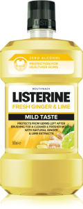 Listerine Fresh Ginger & Lime Mild Taste (500mL)