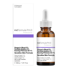 MD Formula PHD Sensitive Skin Serum With Dragon's Blood 5%, Centella Asistica 3% & Evening Primrose Oil 1% (30mL)