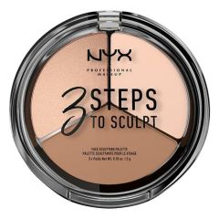 NYX Professional Makeup 3 Steps to Sculpt Face Sculpting Palette (5g)