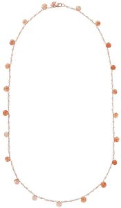 Bronzallure Rosary With Natural Stones Rose Gold/Sunstone