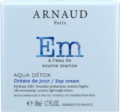 Arnaud Paris Aqua Detox 24h Moisturizing Day Cream for Normal and Combined Skin (50mL)