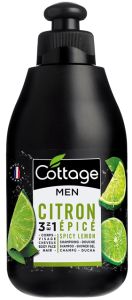 Cottage 2in1 Shampoo & Shower Gel for Men Spicy Lemon (250mL)