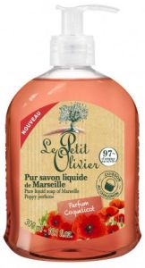 Le Petit Olivier Pure Liquid Soap of Marseille Poppy (300mL)