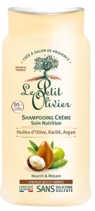 Le Petit Olivier Cream Shampoo Nutrition for Dry and Damaged Hair Olive Shea Argan Oils (250mL)