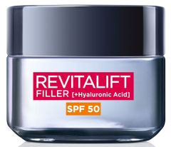 L'Oreal Paris Revitalift Filler Intense Replumping Anti-Ageing Cream SPF50 (50mL)
