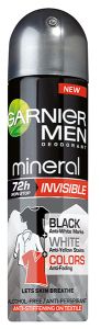 Garnier Men Mineral Invisible Black White Colors Spray Deodorant (150mL)