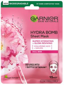 Garnier Skin Naturals Hydra Bomb Glow Reviving Sheet Mask (28g)