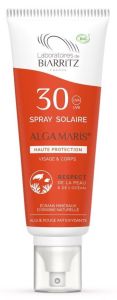 Laboratoires de Biarritz  Certified Organic Sun Spray SPF30 (100mL)