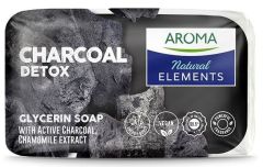 Aroma Natural Detox Soap With Active Charcoal And Chamomile Extract (100g)