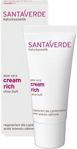 Santaverde Aloe Vera Cream Rich Fragrance Free (30mL)