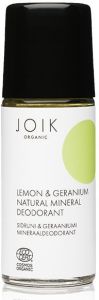 Joik Organic Lemon & Geranium Natural Mineral Deodorant (50mL)