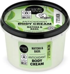 Organic Shop Antioxidant Body Cream Matcha & Basil (250mL)