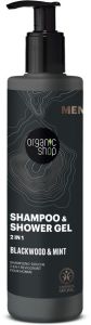 Organic Shop Men Shampoo-Shower Gel Blackwood & Mint (280mL)