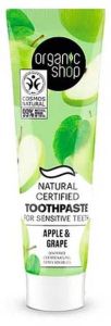Organic Shop Toothpaste For Sensitive Teeth - Apple And Grape (100g)
