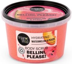 Organic Shop Bellini, Please! Body Scrub Hydrating Watermelon & Peach (250mL)