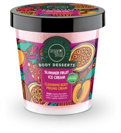 Organic Shop Body Desserts Summer Fruit Ice Cream Cleansing Body Peeling Cream (450mL)