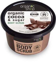 Organic Shop Body Scrub Belgian Chocolate Cosmos Natural (Bdih)(250mL)
