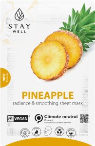 STAY Well Vegan Sheet Mask Pineapple (20g)