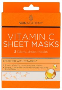 Skin Academy Sheet Mask Vitamin C (2pcs)