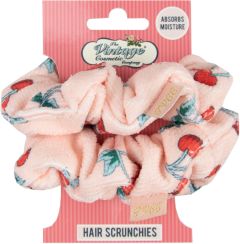 The Vintage Cosmetic Company Hair Scrunchies (2pcs) Cherry Print