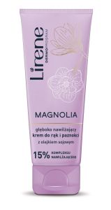 Lirene MAGNOLIA Deeply Moisturizing Hand and Nail Cream with Soy Oil (75mL)