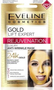 Eveline Cosmetics Gold Lift Expert Rejuvenation Luxury Anti-wrinkle Mask 3in1 (7mL)