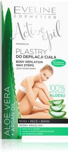 Eveline Cosmetics Active Epil Body Depilation Wax Strips Aloe Vera (12pcs)