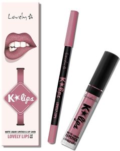 Lovely K-lips Matte Lip Kit (3g)