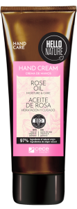 Hello Nature Hand Cream Rose Oil Moisture & Care (75mL)