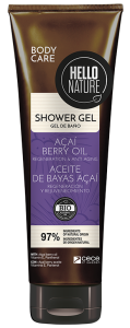 Hello Nature Shower Gel Acai Oil Regeneration & Anti-aging (250mL)