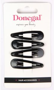 Donegal Triangular Hair Clip (4pcs) Black