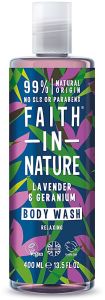 Faith in Nature Lavender & Geranium Relaxing Shower Gel/Foam Bath  (400mL)