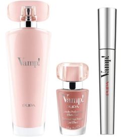 Pupa Vamp! Gift Set Pink EDP (50mL) + Mascara (9mL) + Nail Polish (9mL)