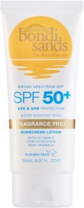 Bondi Sands SPF 50+ Body Sunscreen Lotion Fragrance Free (150mL)