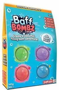 Zimpli Kids Baff Bombz 4 Bath Pack (140g)