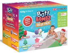 Zimpli Kids Baff Bombz Christmas 12 Pack (12x35g)