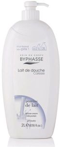 Byphasse Shower Cream Milk Protein With Dispenser (2000mL)